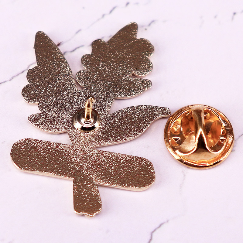 1pc Pin Enamel Bunga Herbal 