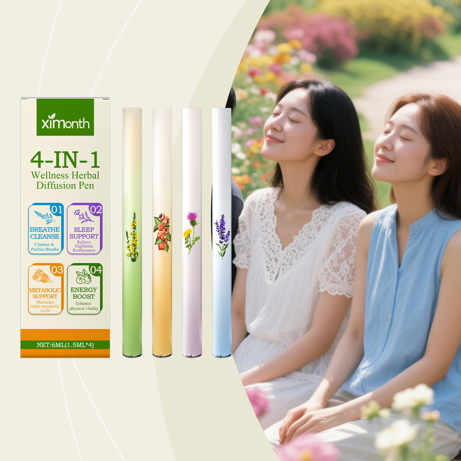 Pena Herbal Diffusion 4 in 1 u - Herbal Wellness Healthcare ulasan dan harga
